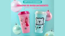 Estos son los adorables vasos reusables de Navidad Starbucks que estarán disponible el 23 de diciembre Foto: Especial