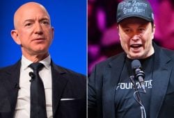 trump bezos musk tesla amazon