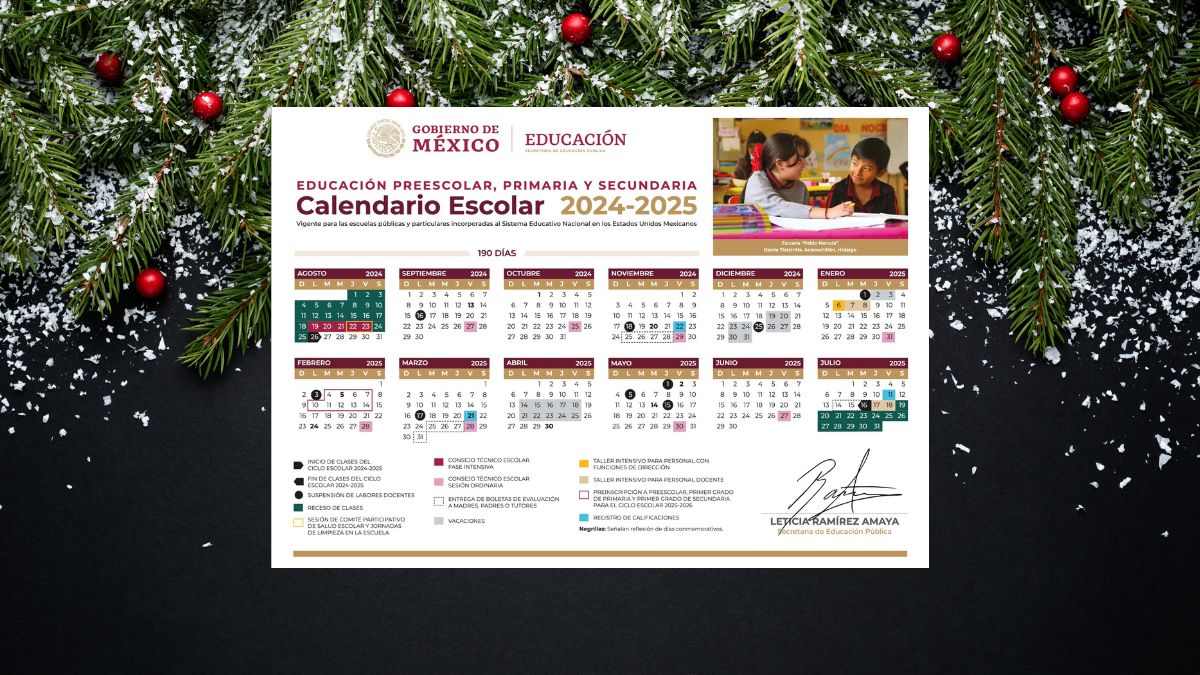 vacaciones navidad niños calendario escolar 2024 2025