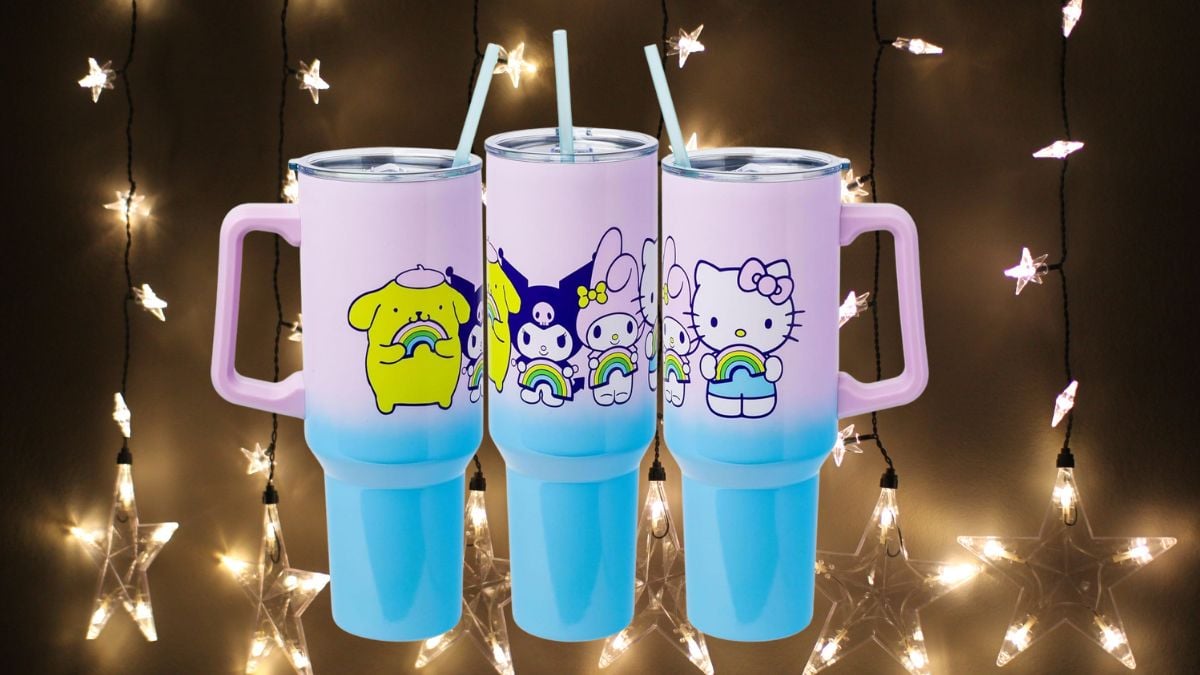 Este vaso tipo Stanley Hello Kitty y amigos Sanrio en Amazon es el regalo de Navidad 2024 que estabas buscando Foto: Especial