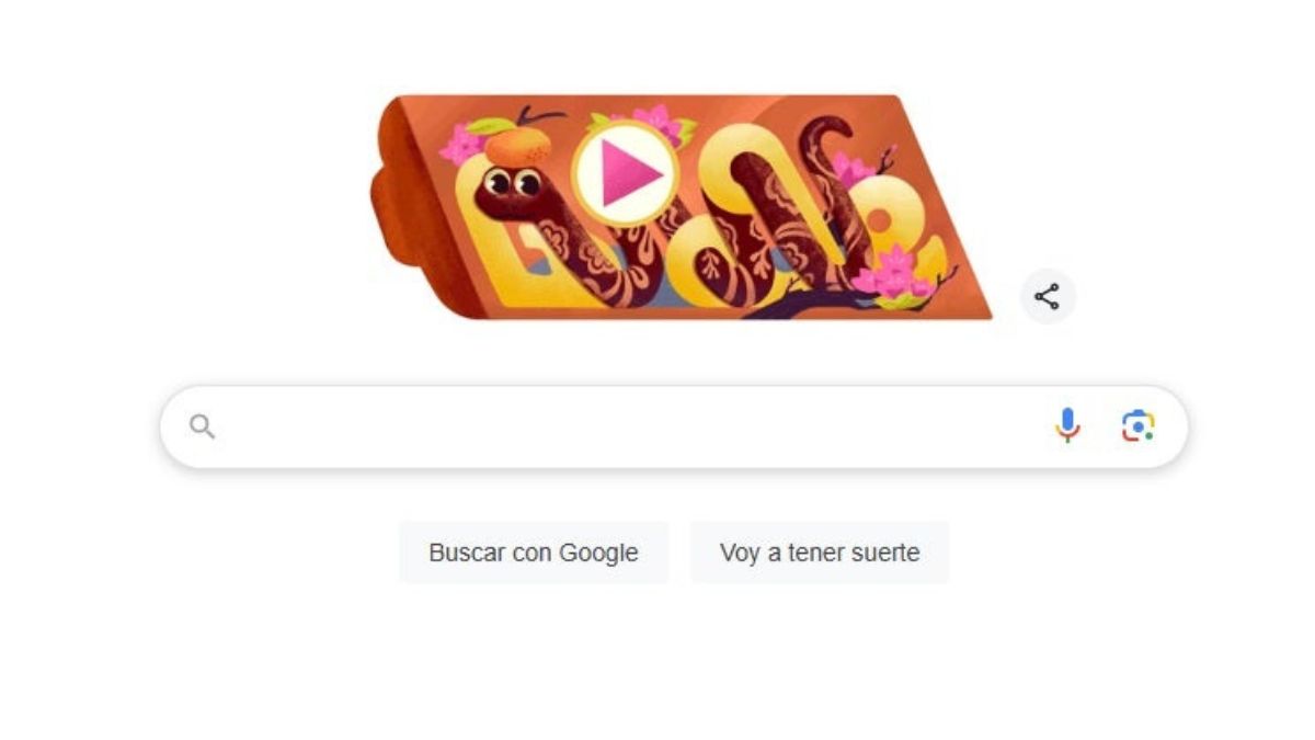 Doodle de Google revive icónico juego para celebrar el Año Nuevo Chino