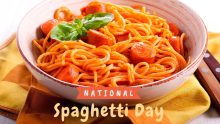 When is National spaghetti day and why is it celebrated?