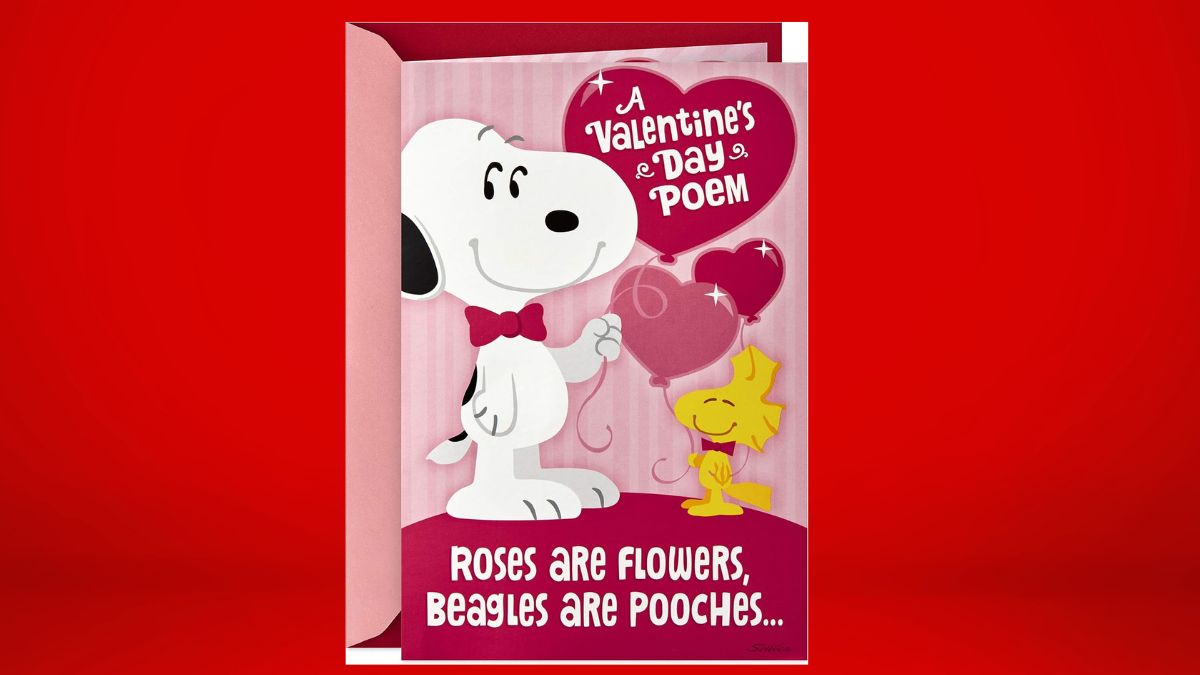 El regalo perfecto San Valentín 2025: Tarjeta de Snoopy con sonido en descuento por el 14 de febrero Foto: Especial