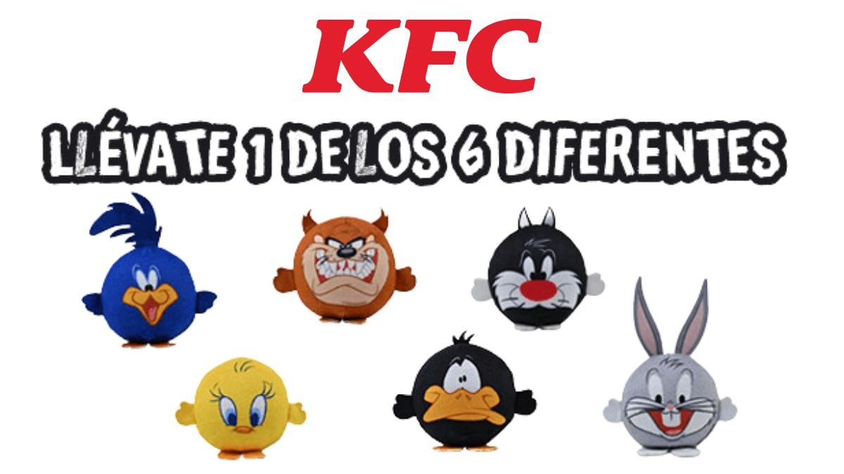 Bugs Bunny y sus amigos de Looney Tunes llegaron a KFC en este 2025. ¿Cómo los puedes obtener? Foto: Especial