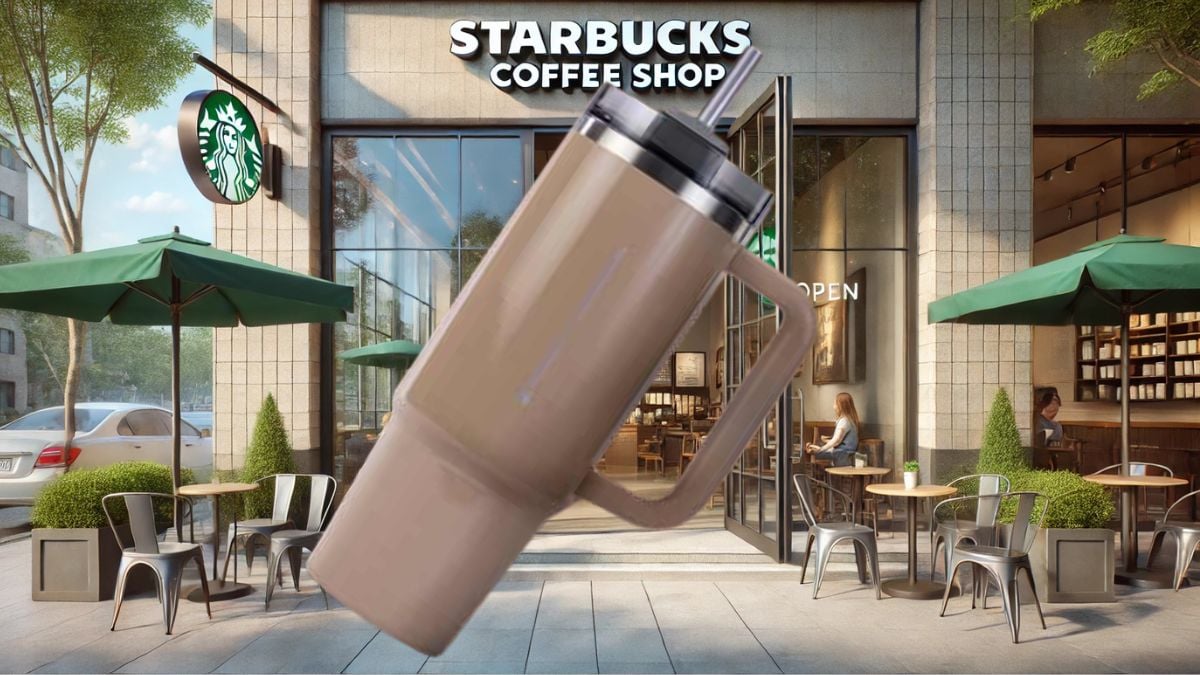 Esto costará el vaso Stanley dorado de Starbucks que sale el 13 de enero Foto: Especial