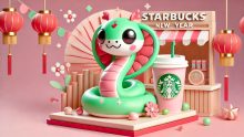 This is Starbucks' collection for Chinese New Year 2025