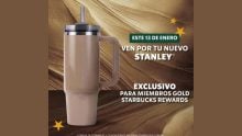 Este es el vaso Stanley dorado de Starbucks que todos van a querer: A la venta el 13 de enero Foto: Especial