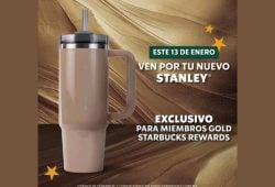 Este es el vaso Stanley dorado de Starbucks que todos van a querer: A la venta el 13 de enero Foto: Especial