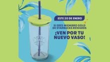 El vaso de vidrio con tapa verde de Starbucks que amarás llega el 20 de enero Foto: Especial