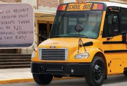 Amid deportations in the United States, school bus driver prohibits children from speaking Spanish