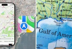 Apple Maps now shows the “Gulf of America” too!