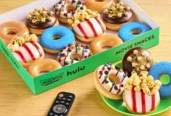 Krispy Kreme and Hulu launch donut collection inspired by movie theaters; this includes