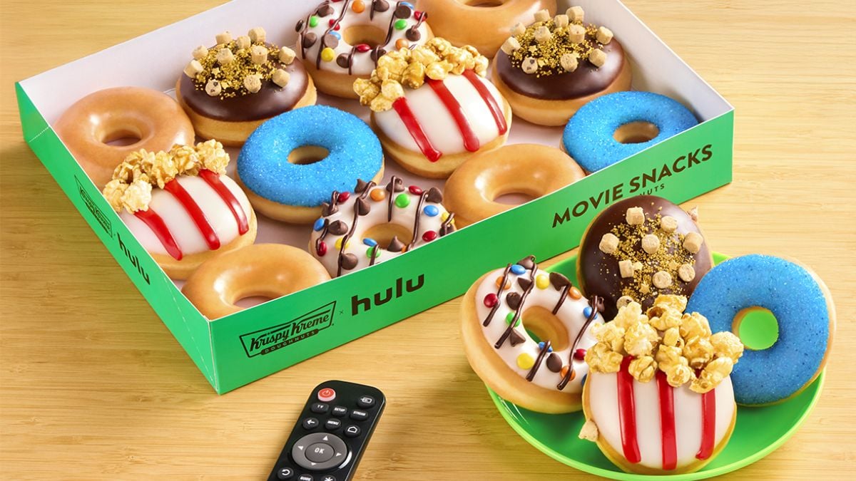 Krispy Kreme and Hulu launch donut collection inspired by movie theaters; this includes