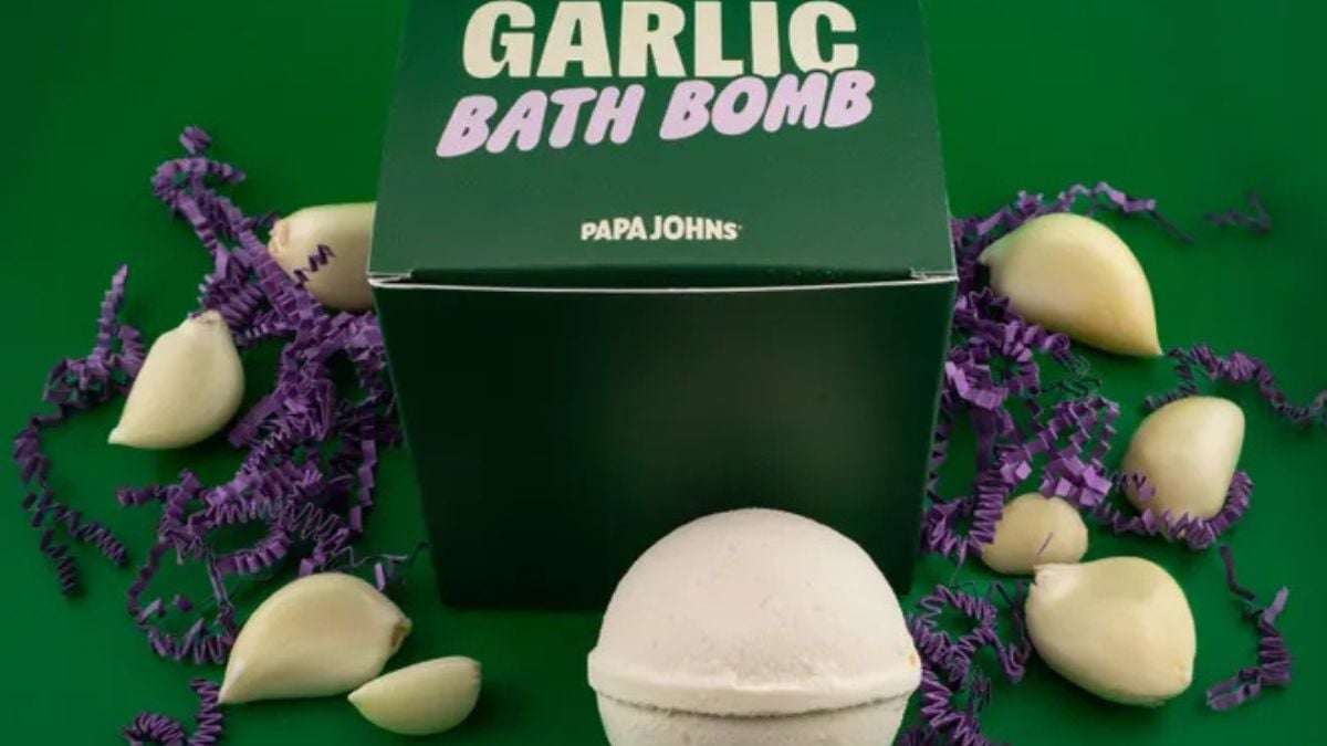 Papa John's launches bath bomb inspired by its garlic sauce! On this date it will be available