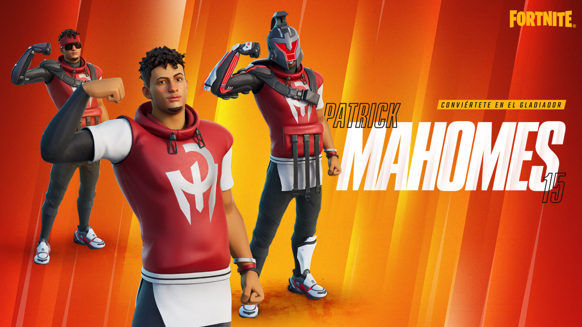 La skin de Patrick Mahomes llega a Fortnite previo al Super Bowl LIX foto: cortesía Fortnite