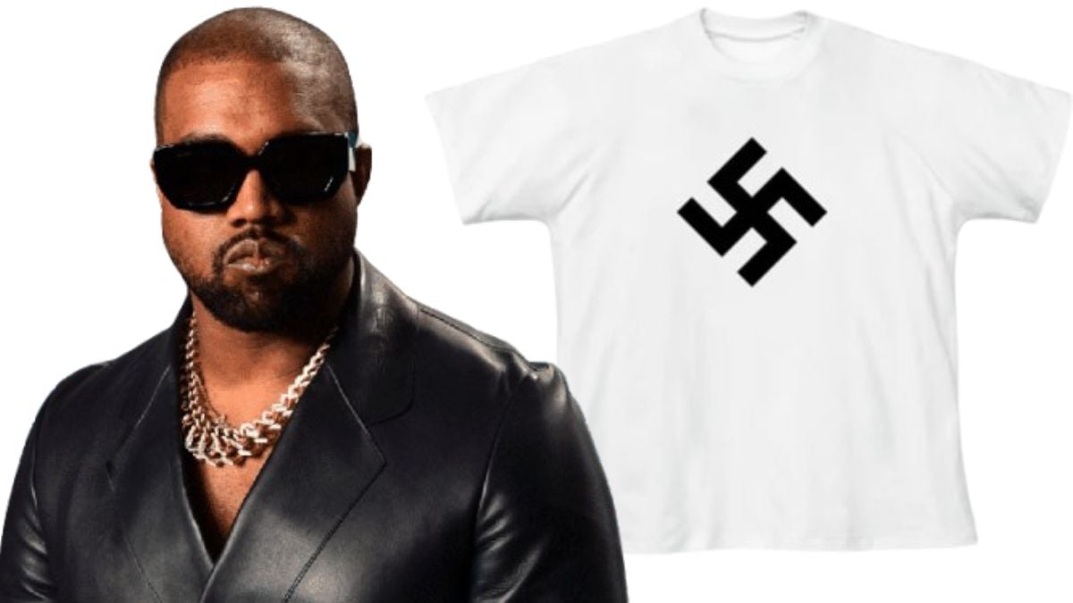 Kanye West now only sells T-shirts with the Nazi symbol in his Yeezy store