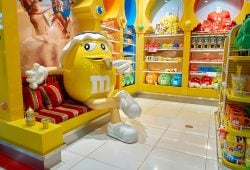 M&M's will allow you to stay overnight in its famous store