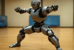 Robots chinos aprenden kung-Fu para transitar por peligrosas calles