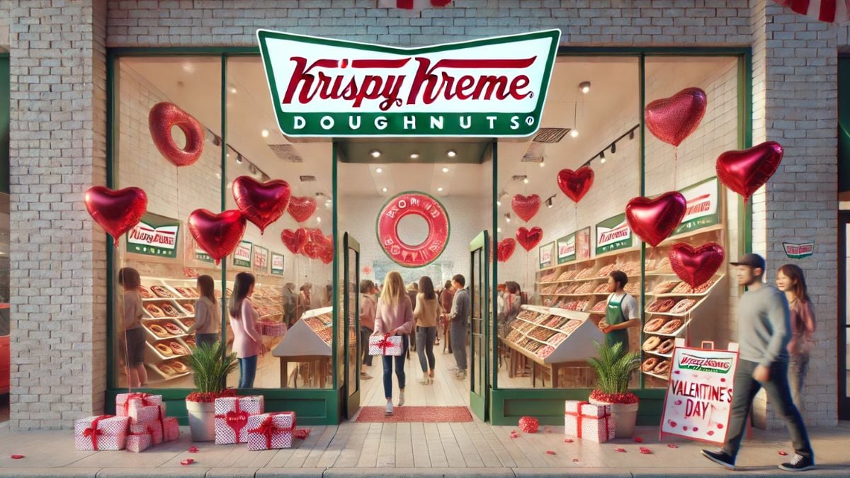 ¡Edición especial! Krispy Kreme lanza su vaso de San Valentín 2025 por tiempo limitado Foto: Merca2.0