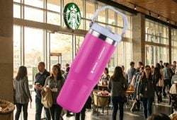 ¿Costará mil pesos el vaso Stanley ROSA Starbucks? Aquí te los decimos Foto: Merca2.0