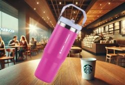 Starbucks lanzará el vaso Stanley ROSA este 28 de febrero. Así lo puedes tener Foto: Merca2.0