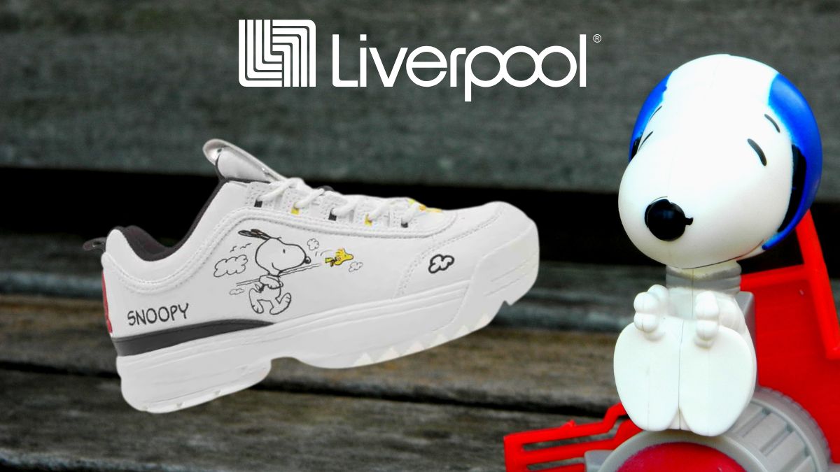 Liverpool pone en rebaja los tenis de Snoopy para mujer que vas amar Foto: Especial