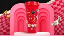 vaso rojo starbucks san valentín 14 febrero 2025