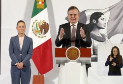 Conferencia Claudia Sheinbaum: “Actuaremos con sangre fría y firmeza”, señala Ebrard sobre los aranceles Foto: Especial