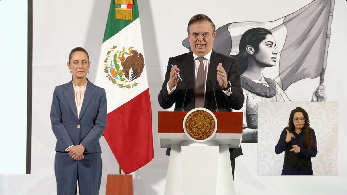 Conferencia Claudia Sheinbaum: “Actuaremos con sangre fría y firmeza”, señala Ebrard sobre los aranceles Foto: Especial