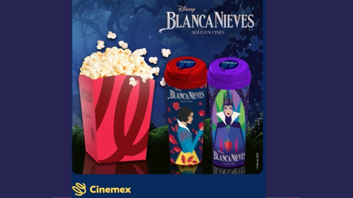 Cinemex lanzará el Combo para Compartir con vasos coleccionables de Blanca Nieves: este es su precio Foto: Especial