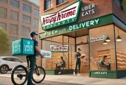 Krispy Kreme x Uber Eats lanza dinámica para tener donas gratis por un año Foto: Merca2.0