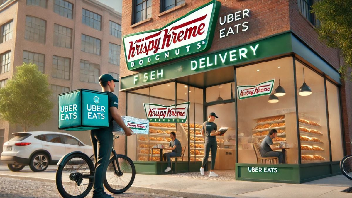 Krispy Kreme x Uber Eats lanza dinámica para ganar donas gratis por un año Foto: Merca2.0