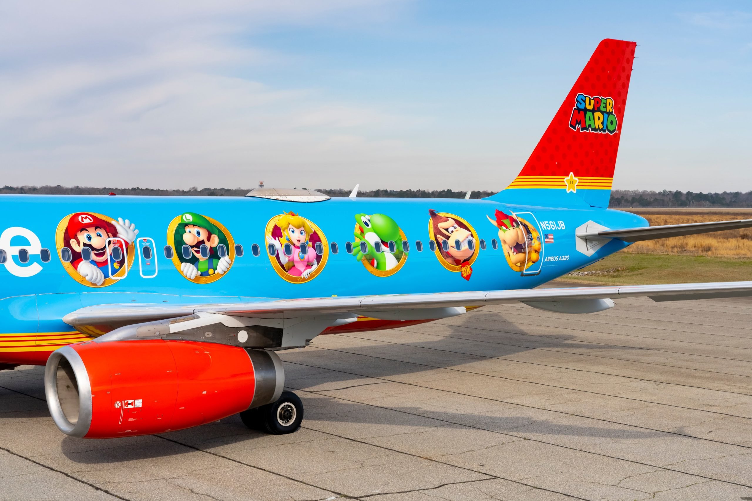 Nintendo se une a JetBlue para celebrar su aniversario con un avión de Super Mario