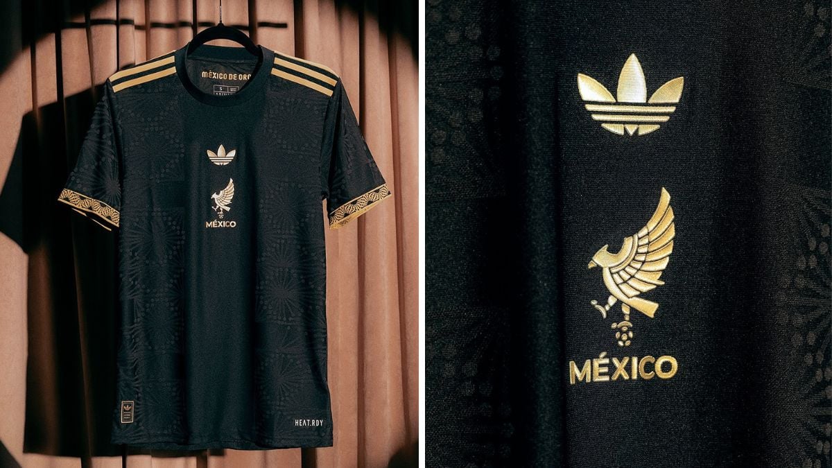 nueva playera negro con dorado mexico 2025 2025