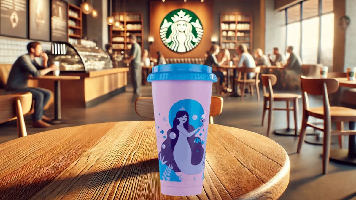 Día de la Mujer 2025. Esto costará el vaso reusable SIRENAS DEL CAMPO Starbucks Foto: Especial