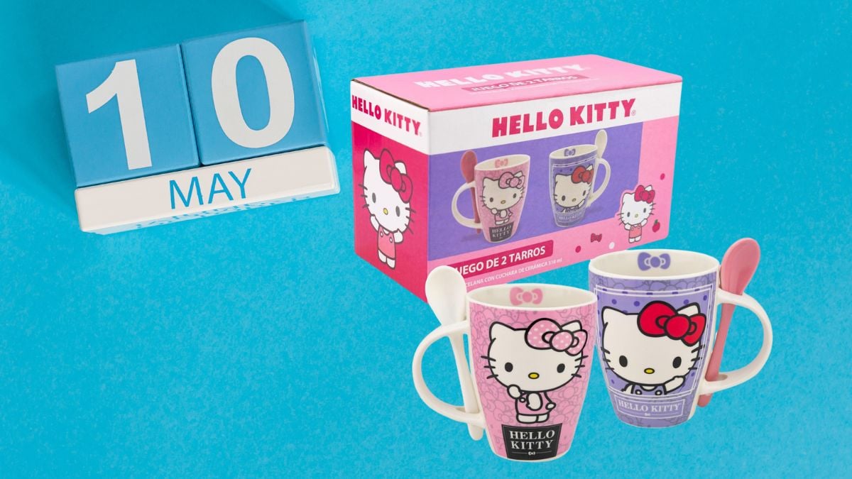 Día de las Madres 2025: Tazas de porcelana Hello Kitty con cuchara en menos de 300 pesos en Amazon Foto: Especial