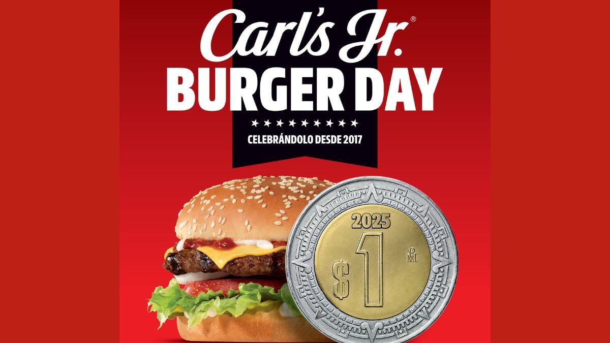 Burger Day 2025: TODO lo que debes saber sobre la promoción 1 pesos de Carlās Jr Foto: Especial