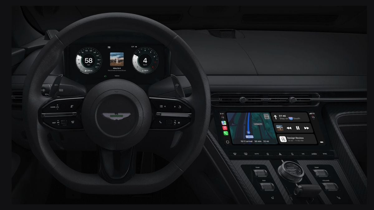 Apple lanza CarPlay Ultra con Aston Martin: Así será la integración con tu iPhone Foto: Especial