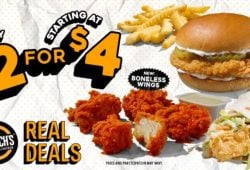 Church's Texas Chicken launches its new Real Deals menu; this includes