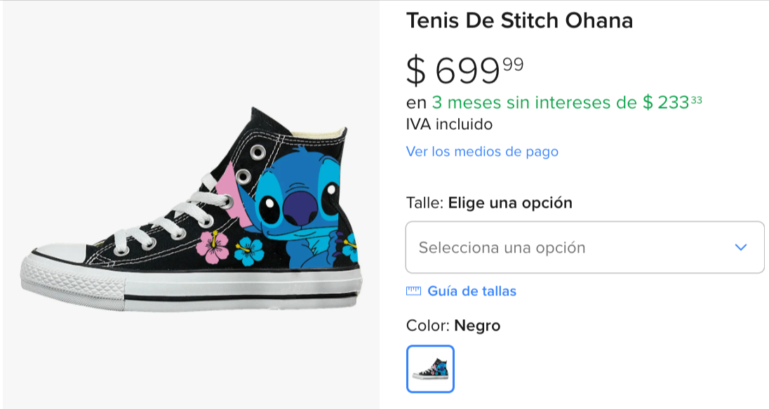 tenis stitch ohana
