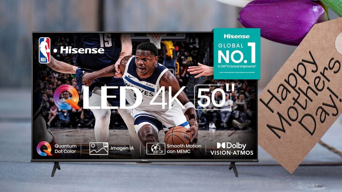Pantalla Hisense 50 pulgadas con DESCUENTAZO para regalar el Día de las Madres 2025 Foto: Especial