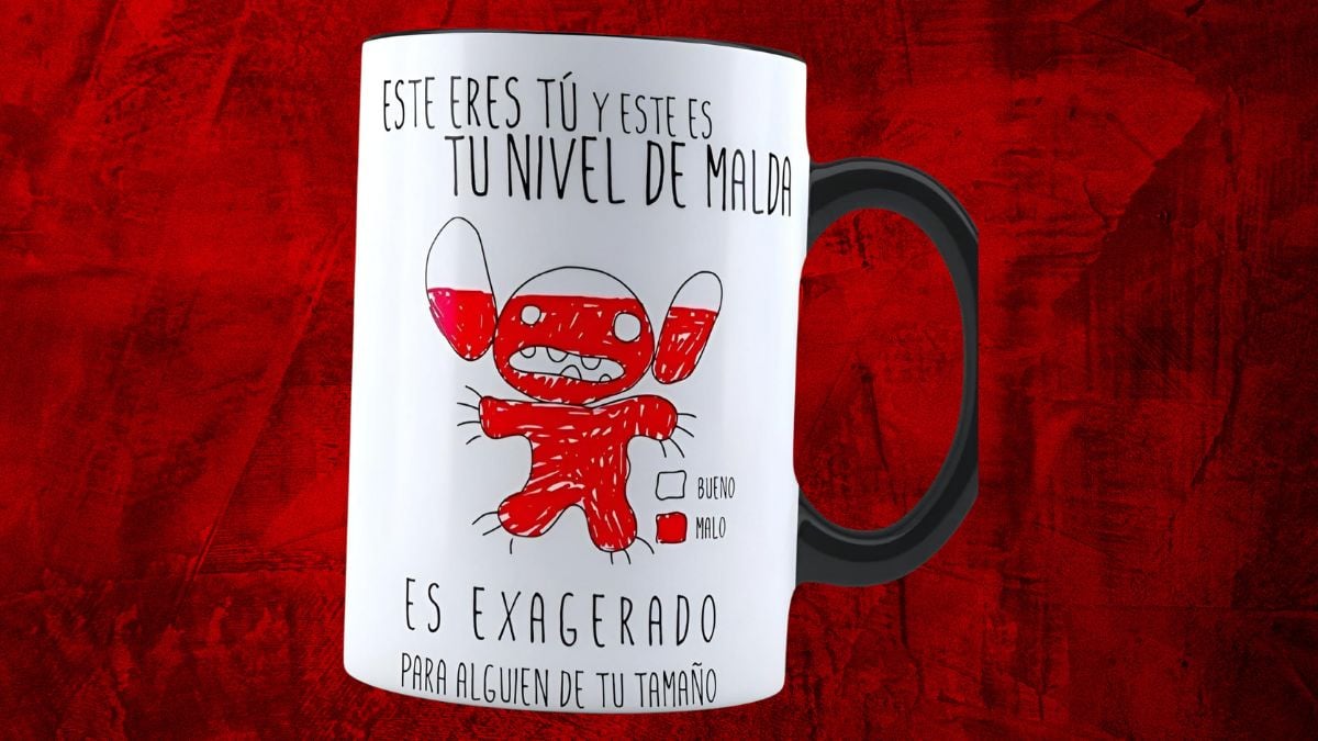 La increíble TAZA nivel de maldad de Stitch que vende Amazon en 149 pesos Foto: Especial