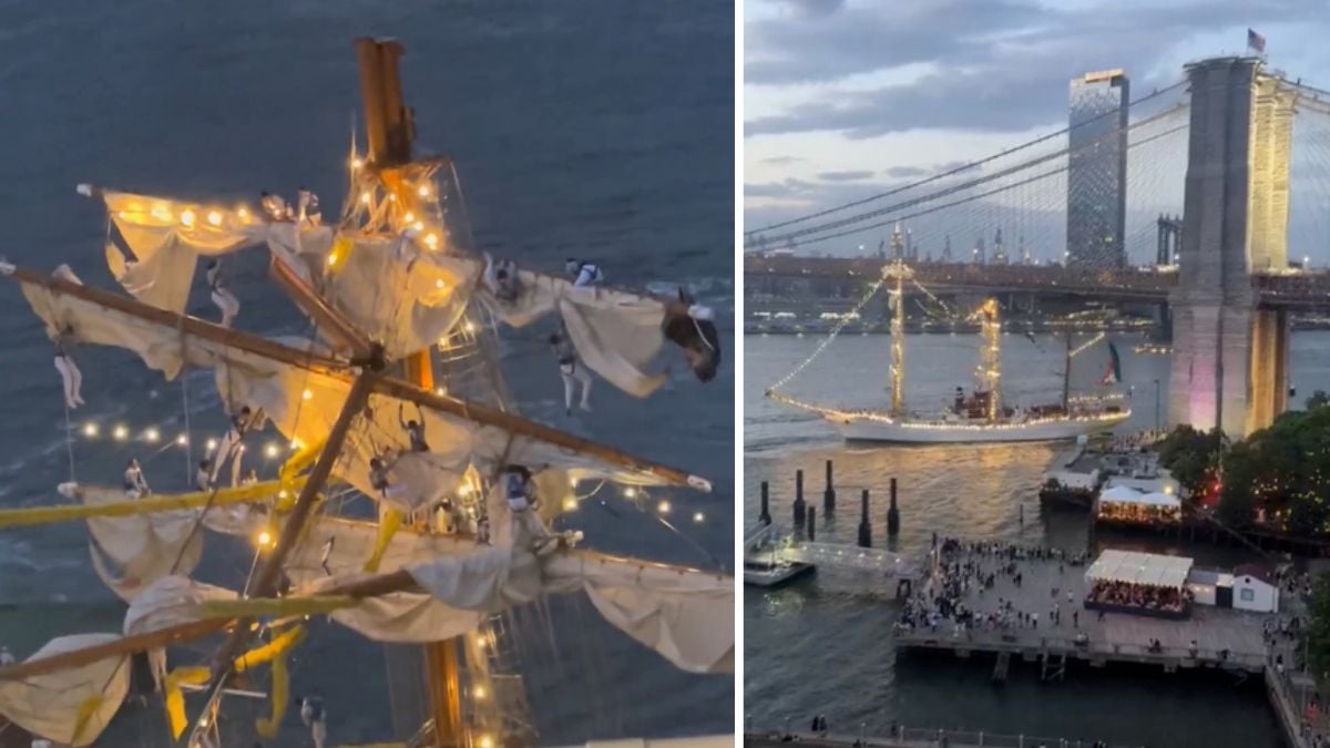 What happened to the Cuauhtémoc Training Ship? Who is the commander of the Mexican ship?