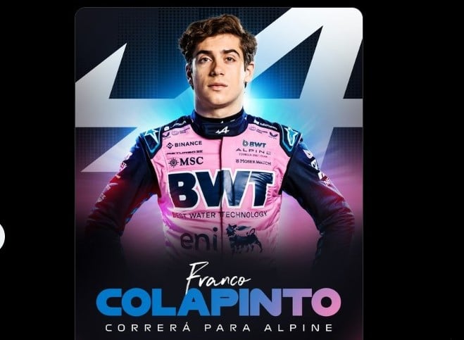 Colapinto regresa a la Fórmula 1 con Alpine: impulso global para sus patrocinadores
