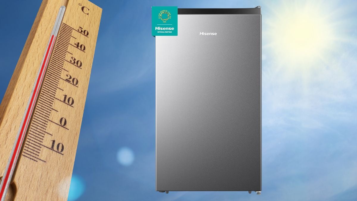 Frigobar Hisense 3.3 pies cúbicos con una promoción Hot Sale 2025 ÚNICA en Amazon Foto: Especial