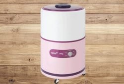 Lavadora Acros redonda blanca con rosa tiene el 22% de descuento en Amazon Foto: Especial