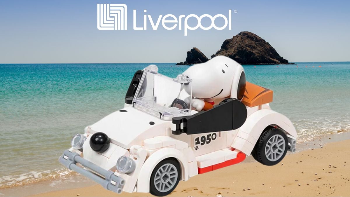 ¡Maneja por el mundo con Snoopy! Liverpool tiene su tierno auto blanco por menos de 810 pesos Foto: Especial