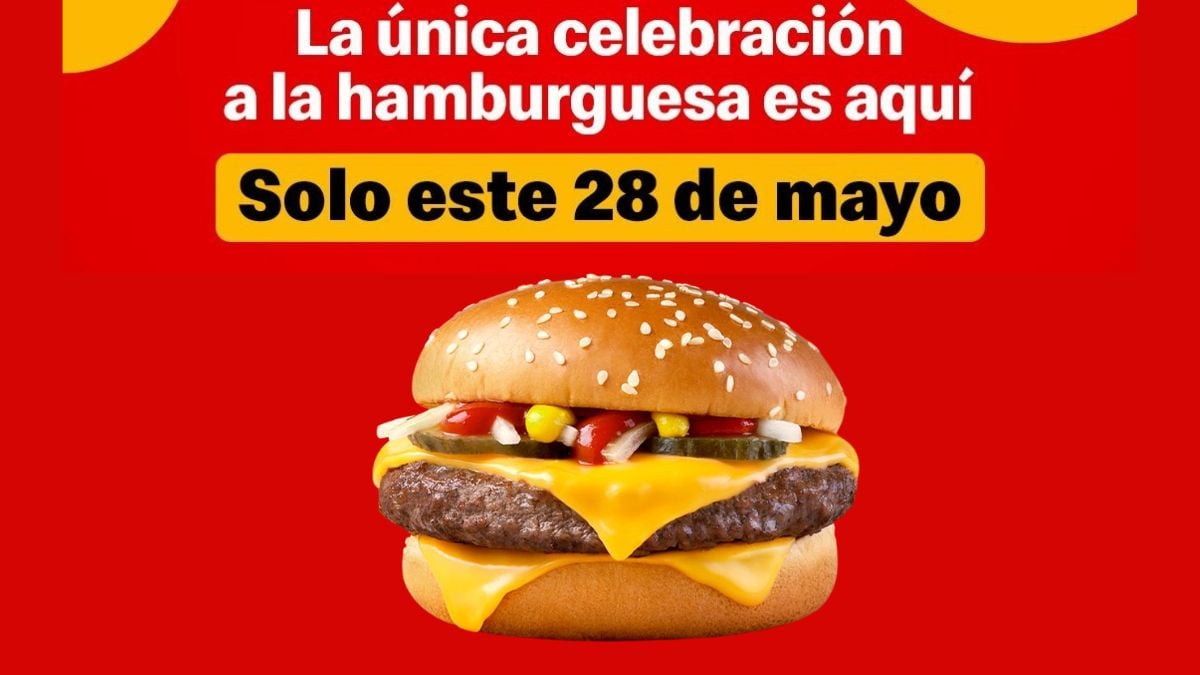 Día de la Hamburguesa 2025: McDonald’s venderá esta hamburguesa a solo 28 pesos Foto: Especial