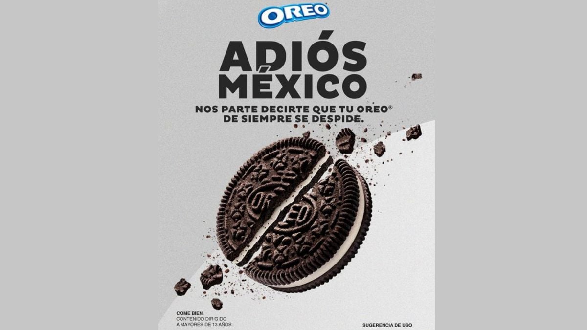 ¡Adiós Oreo! Marca se despide de los mexicanos con este mensaje