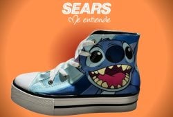 Sears tiene los tenis personalizados de Stitch que todos están buscando Foto: Especial